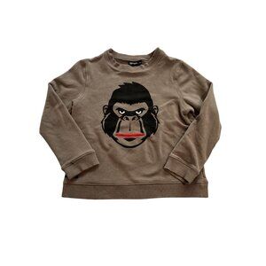 Yporque Gorilla Sweatshirt in Brown